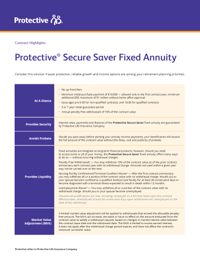 the cover of an in-depth guide about the Protective Secure Saver fixed annuity.