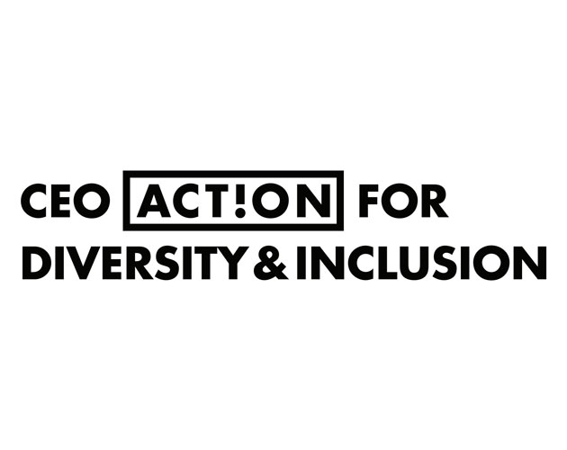 Black and white CEO Action for Diversity & Inclusion™ logo