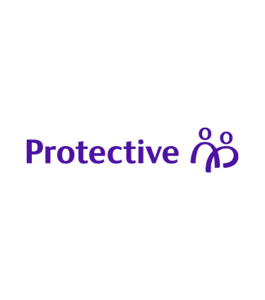 New Protective logo with indigo text on white background