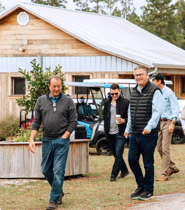 A group of Protective teammates visiting the Farm at Okefenokee.