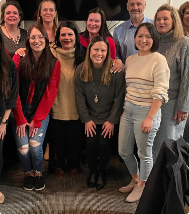 A group of virtual teammates meeting up as part of the Ambassador program.