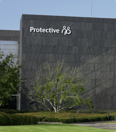 Outside of Protective's office building.